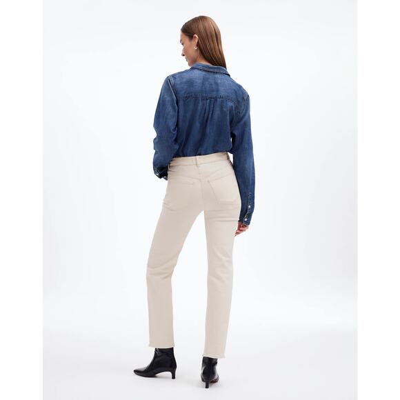 Madewell Womens 90' Straight Jeans High Rise Stretch Vintage Canvas Size 28 - Picture 2 of 9